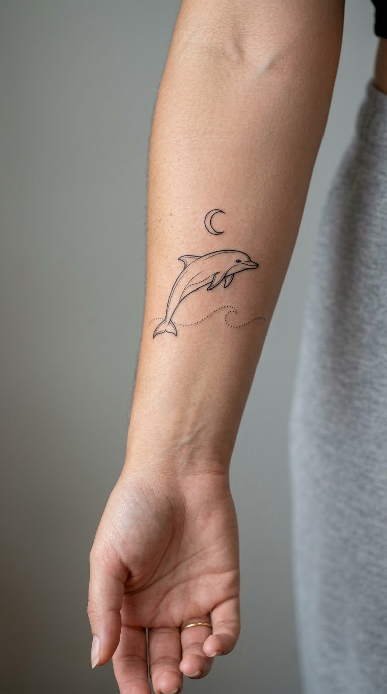 Dolphin and Moonline on the Inner Arm