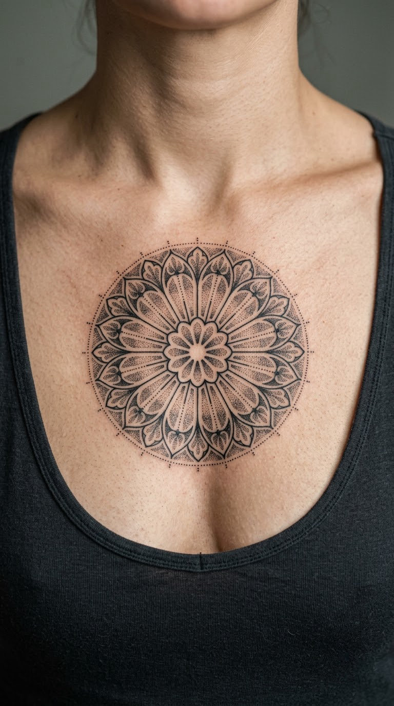 Rose-Window Geometry on the Chest
