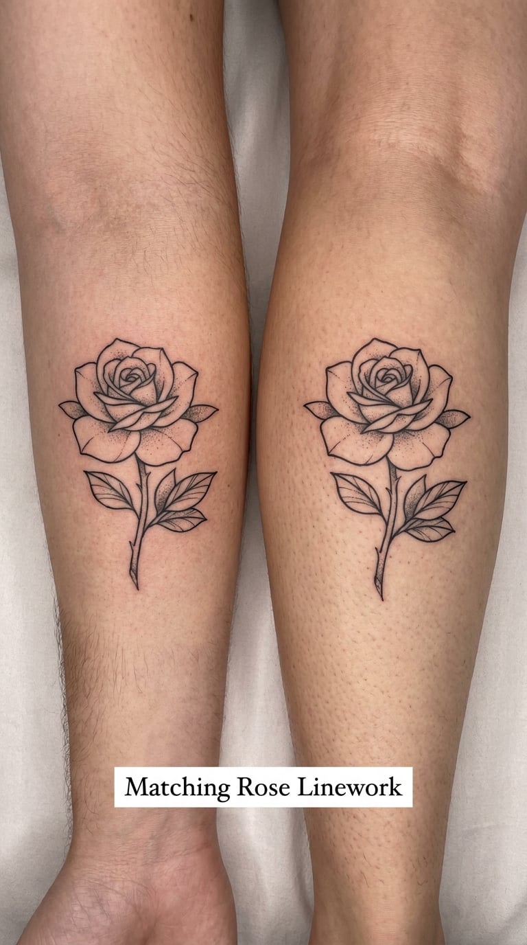 Matching Rose Linework