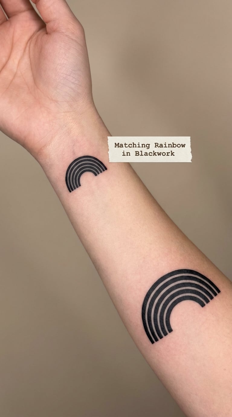 Matching Rainbow in Blackwork