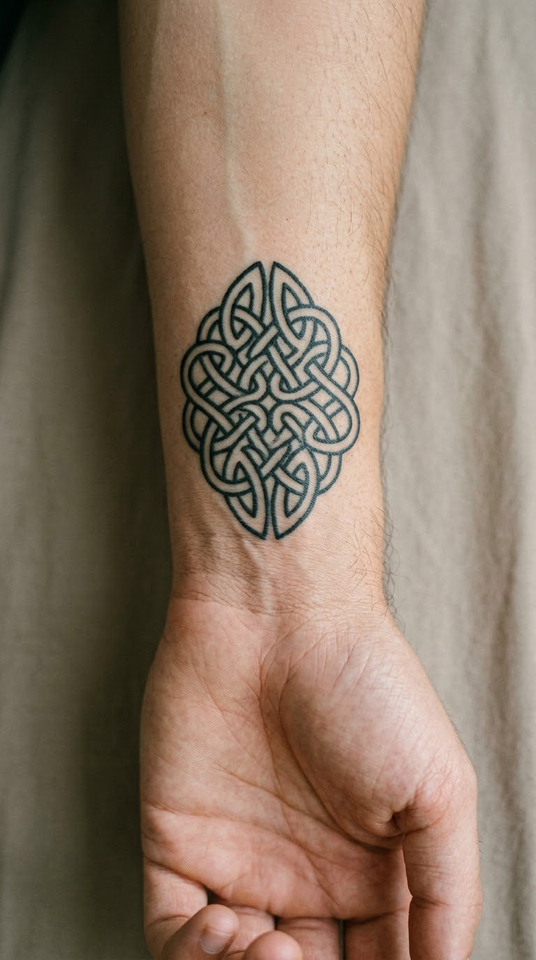 Celtic Filigree Knot on the Wrist