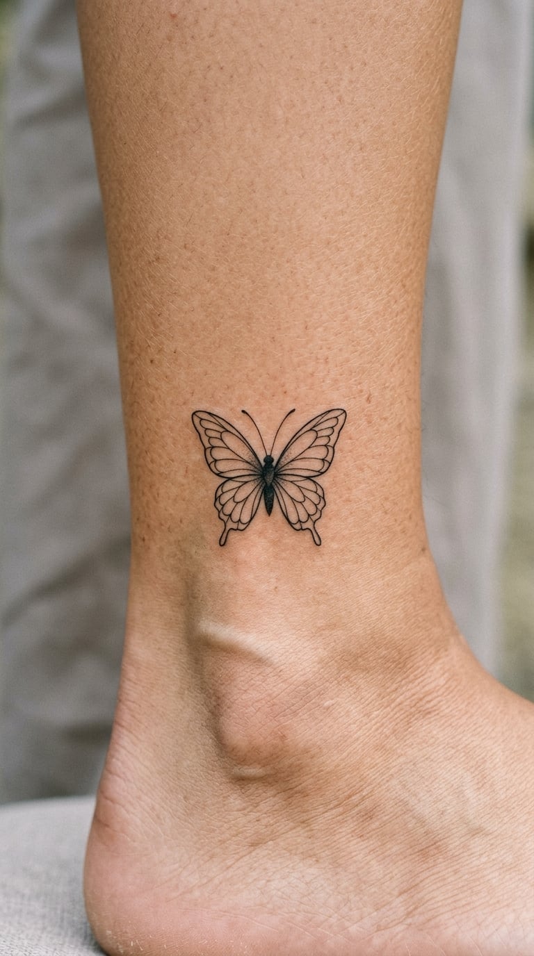 Single-Line Butterfly on the Outer Ankle