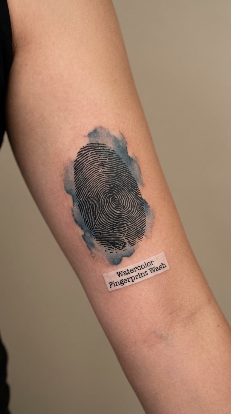Watercolor Fingerprint Wash