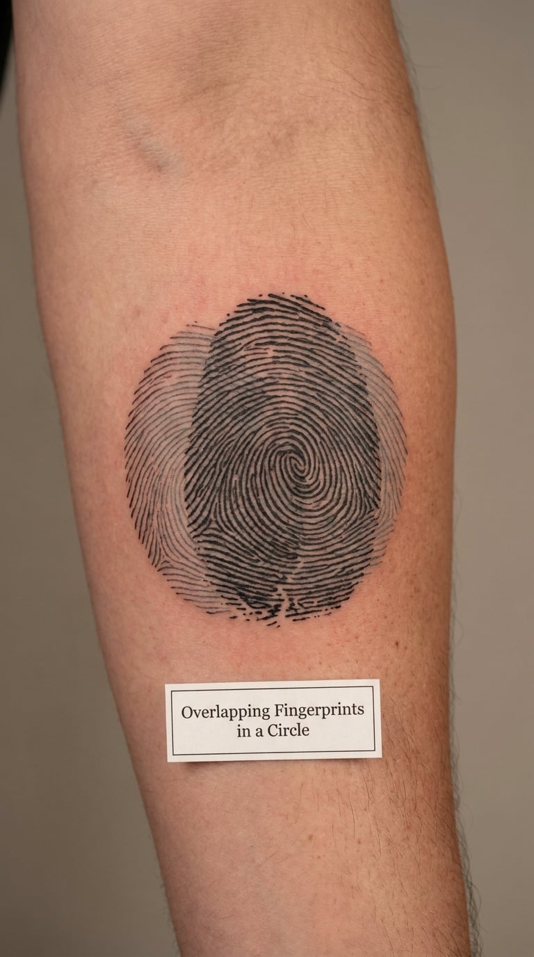 Overlapping Fingerprints in a Circle