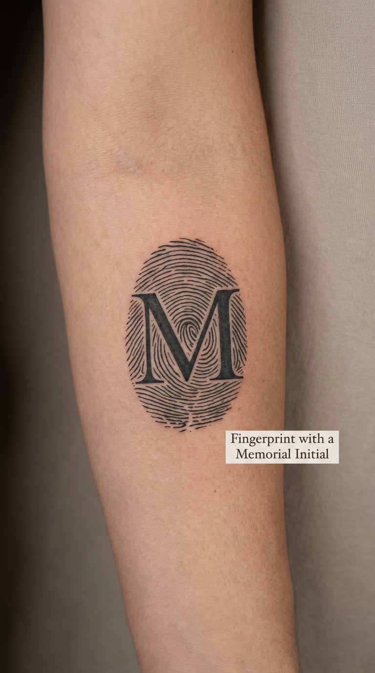 Fingerprint with a Memorial Initial
