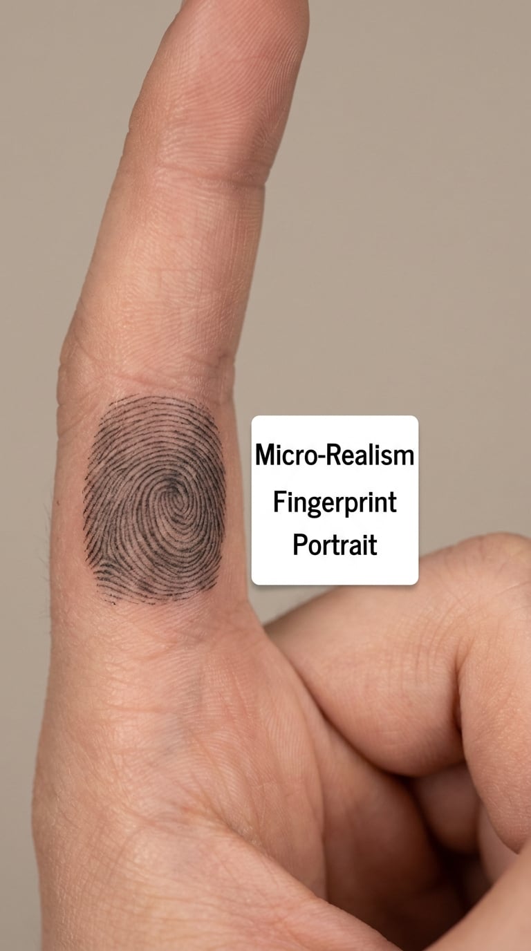 Micro-Realism Fingerprint Portrait