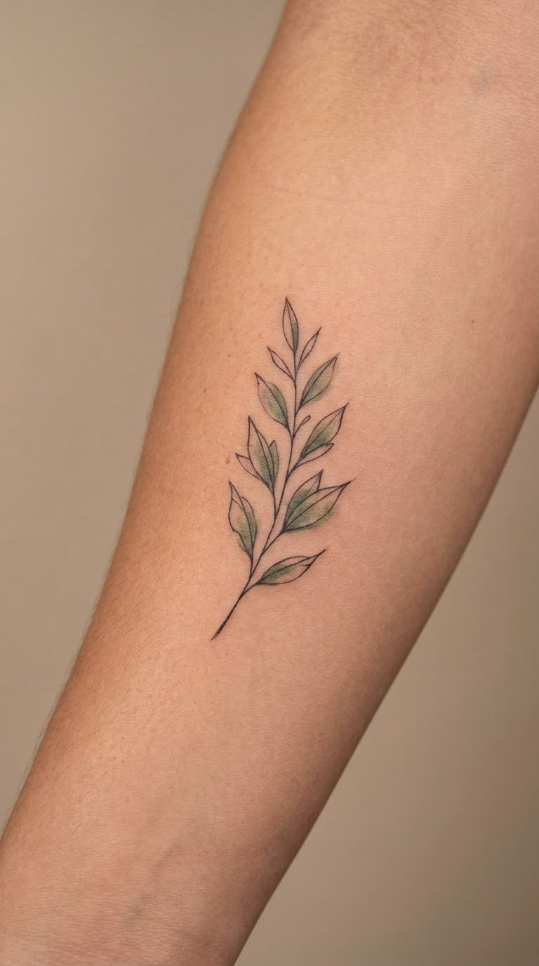 Fine-Line Botanical Sprig