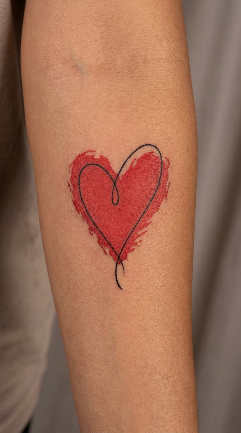 Red Abstract Heart