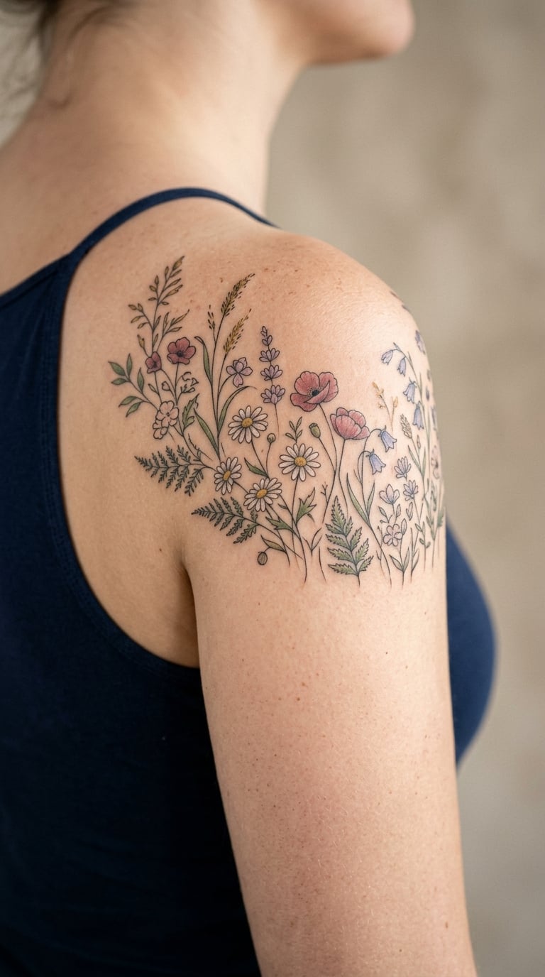 Mixed Wildflower Meadow on the Shoulder Cap