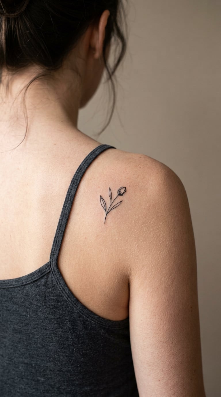 Matching Botanical Sprig Worn by Sisters or Friends