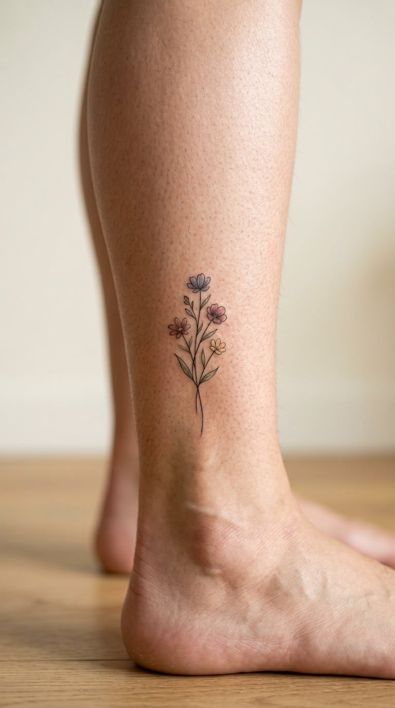 Wildflower Sprig Climbing the Lower Calf