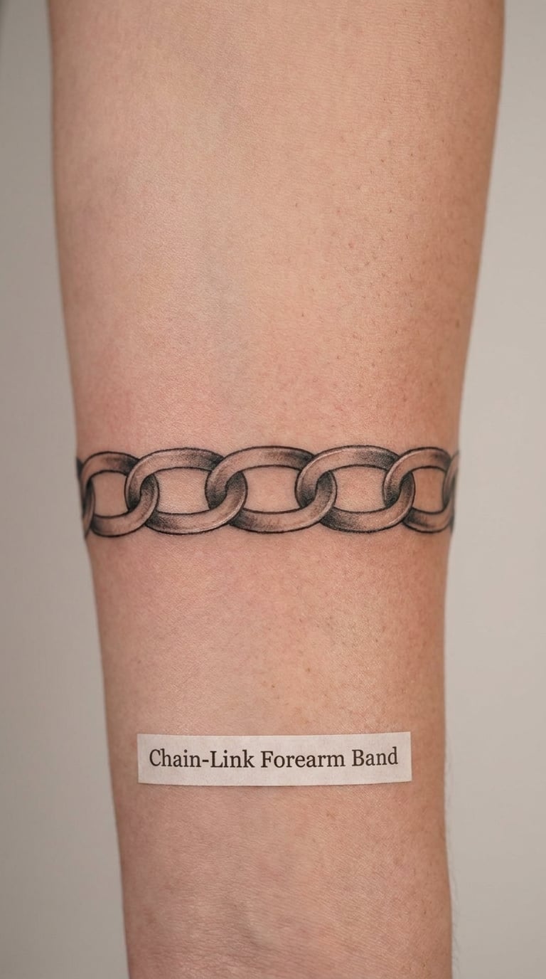 Chain-Link Forearm Band