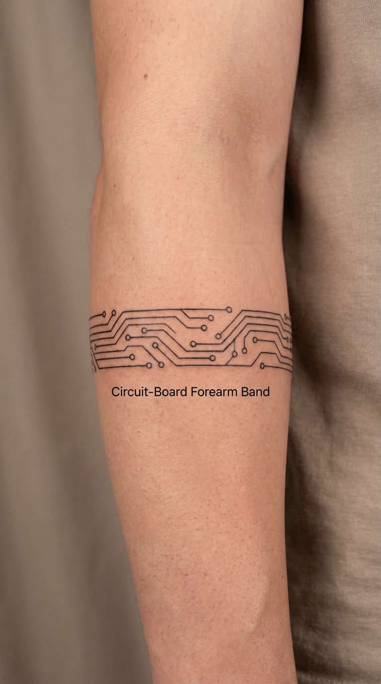 Circuit-Board Forearm Band
