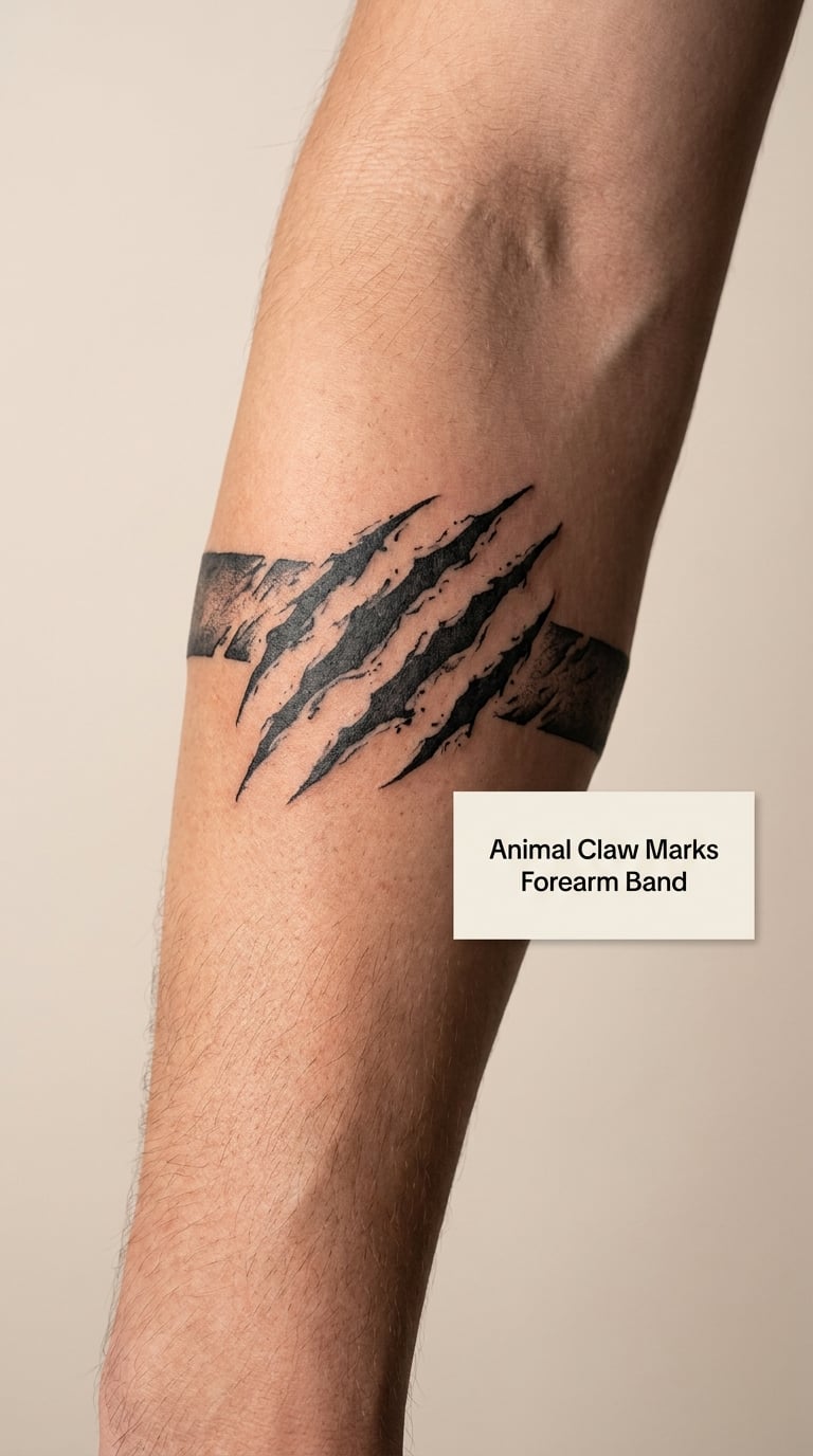 Animal Claw Marks Forearm Band