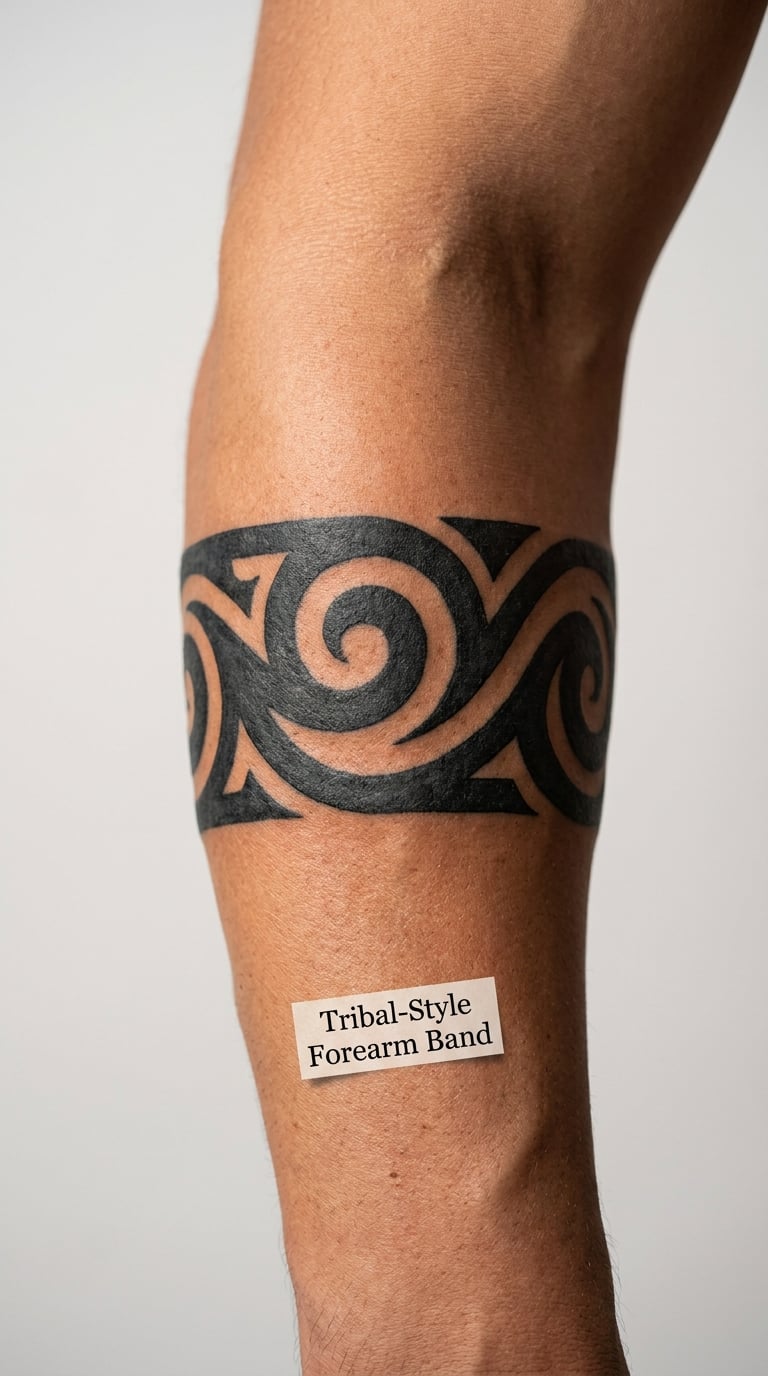 Tribal-Style Forearm Band