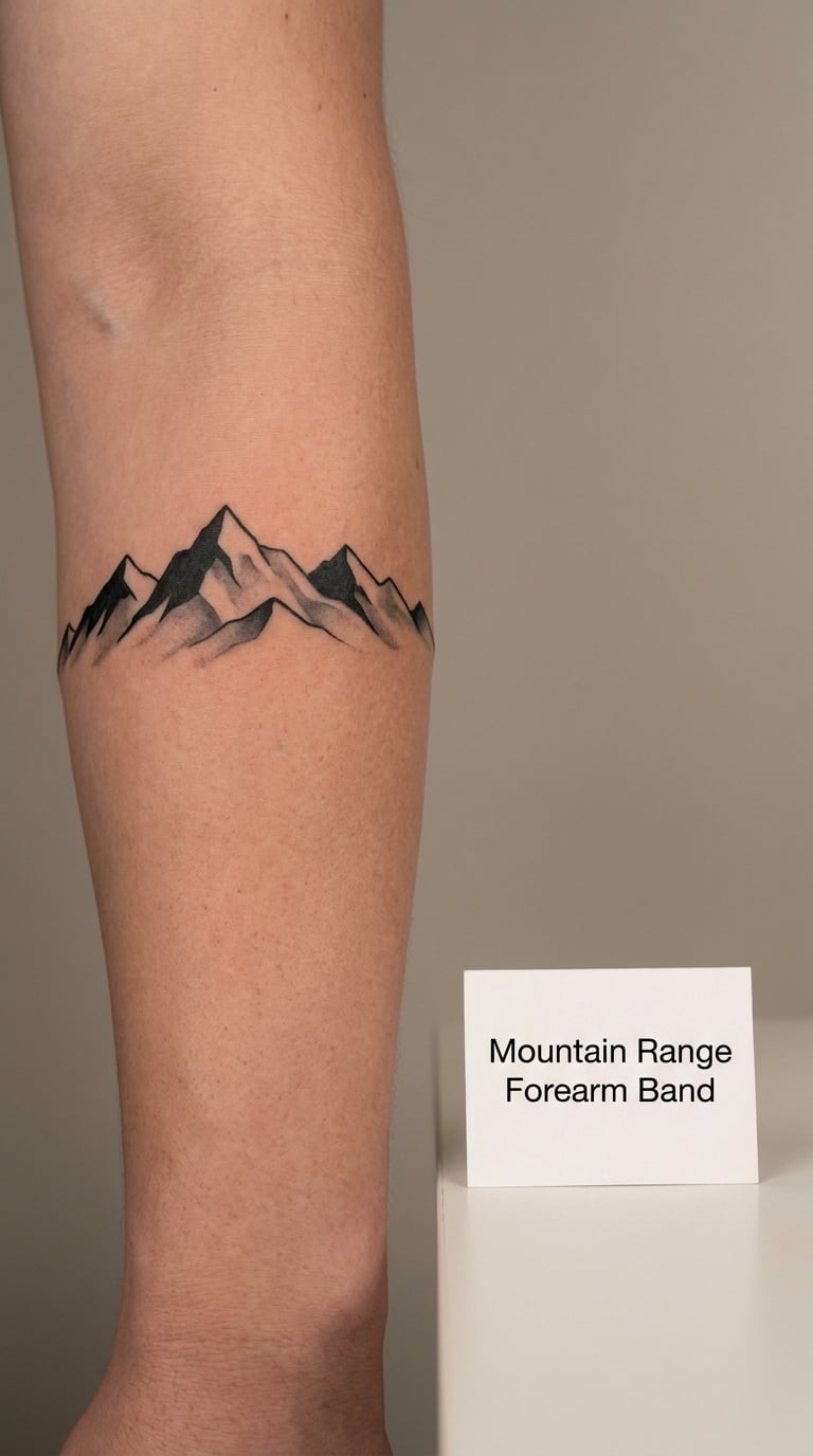 Mountain Range Forearm Band