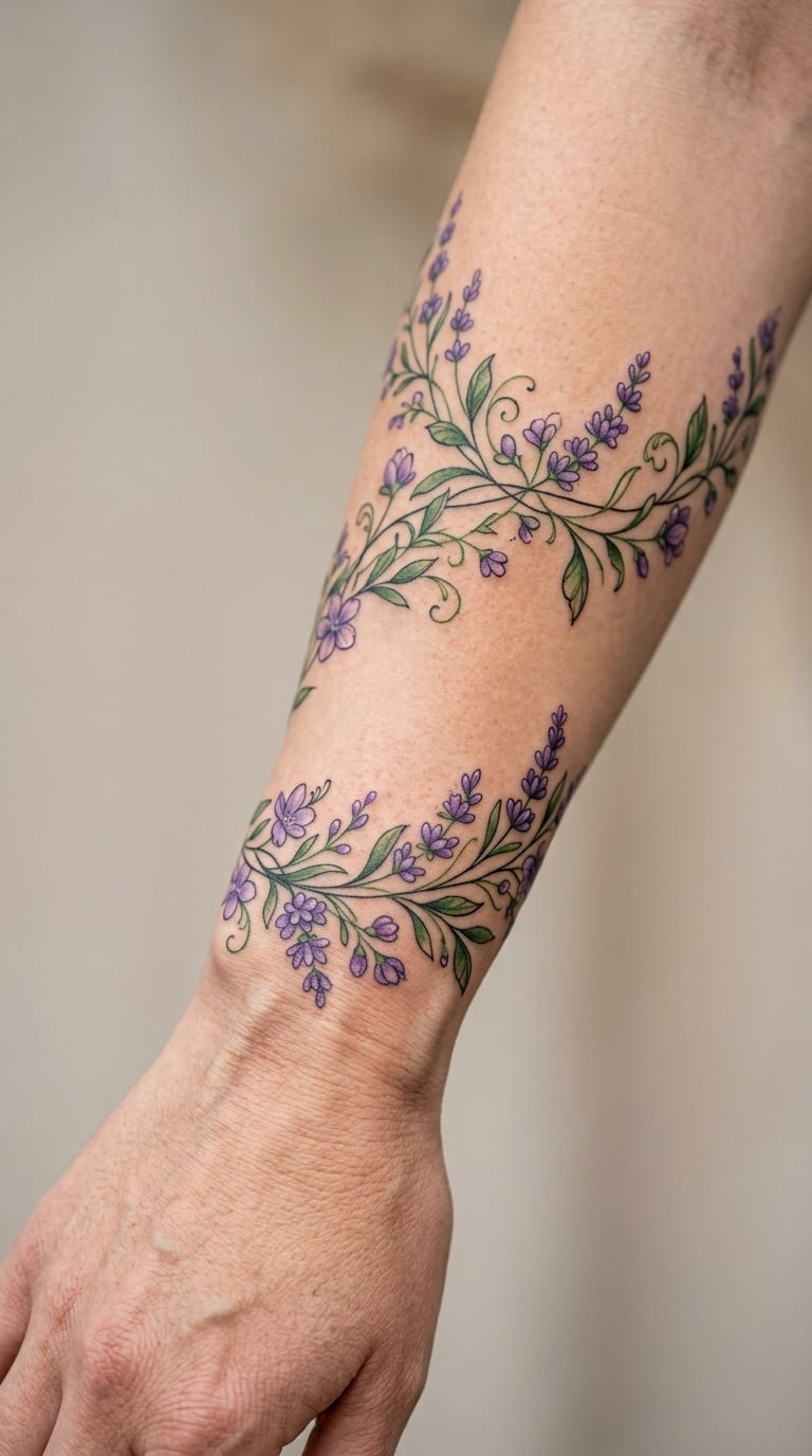 Floral Brace and Vine Sleeve