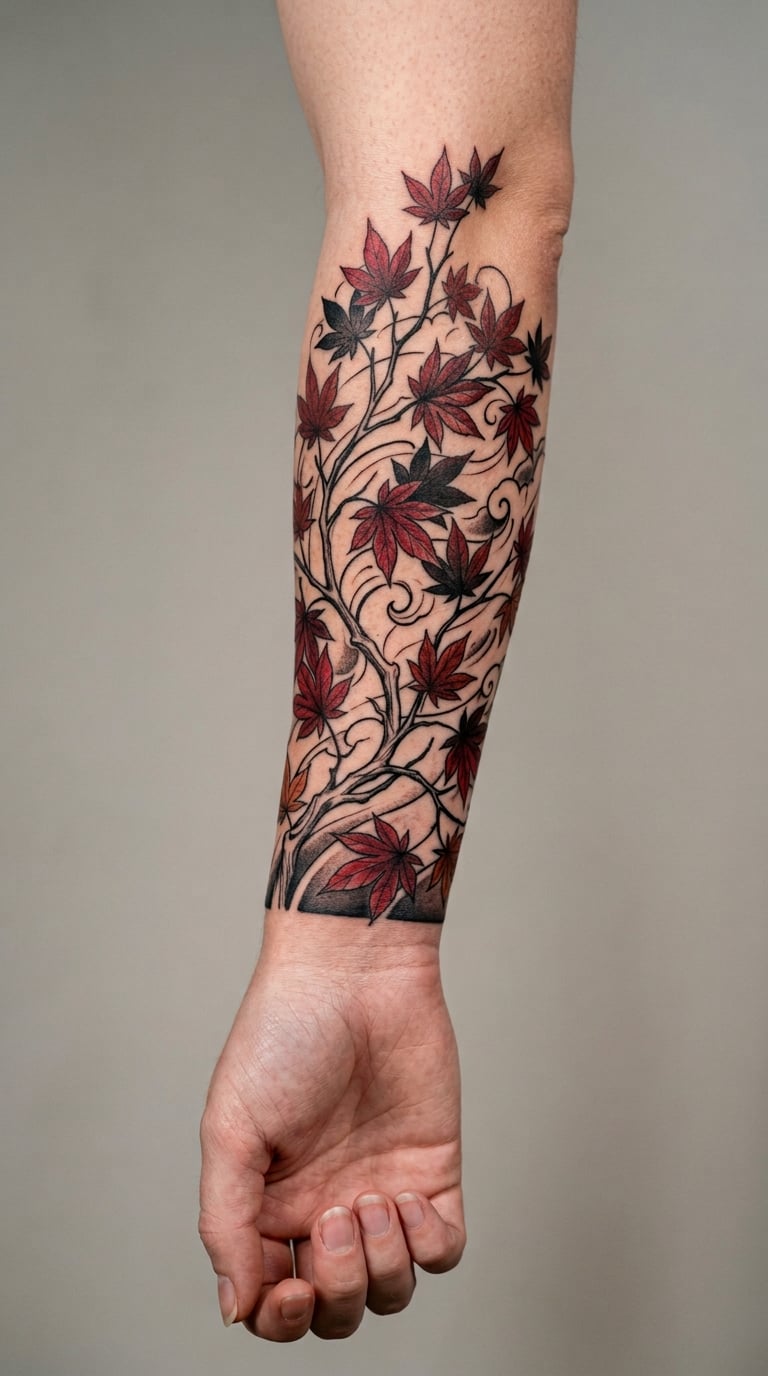 Japanese Maple Branch Sleeve