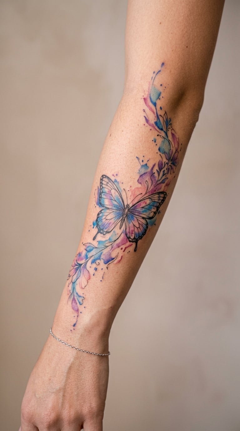 Watercolour Butterfly Migration Sleeve