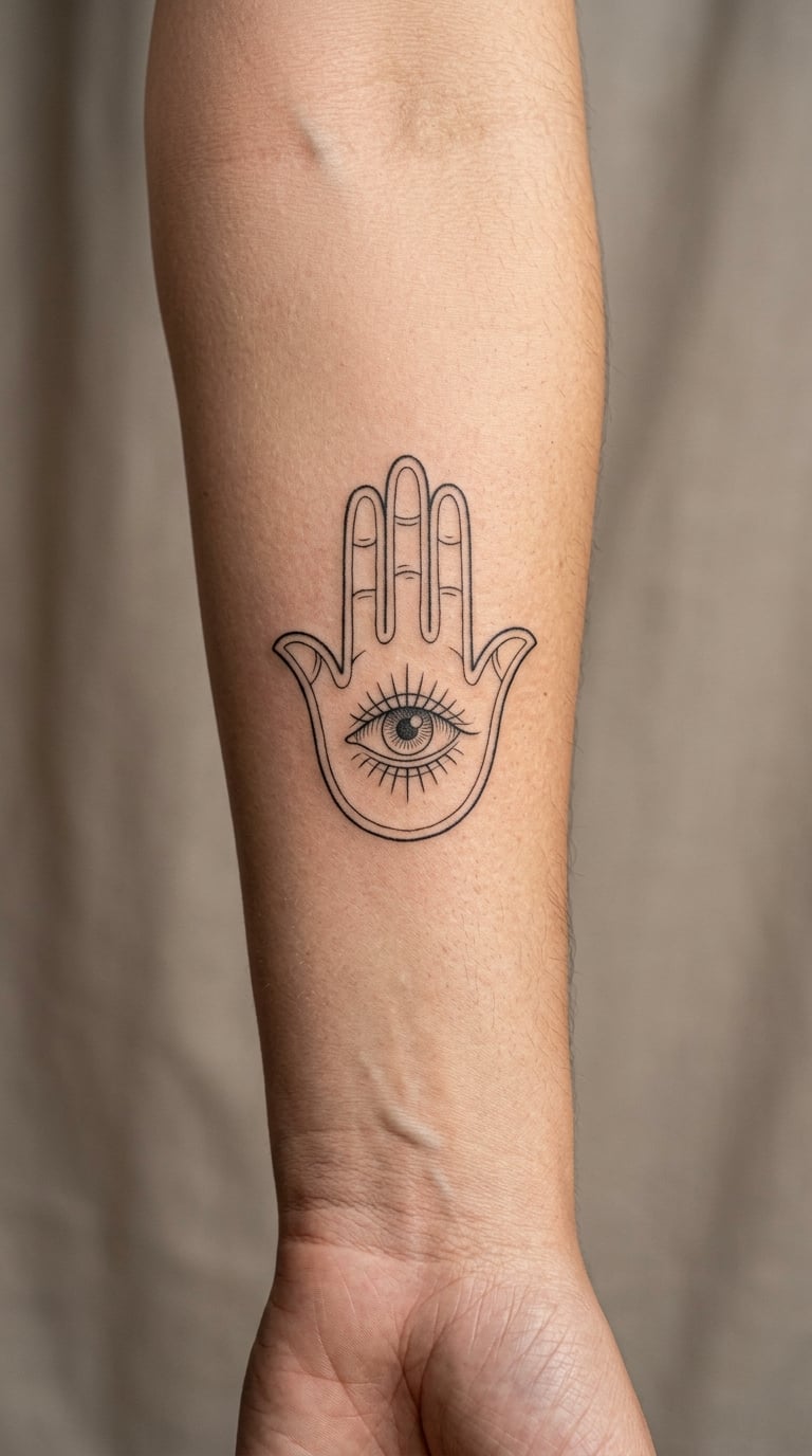 Hamsa Hand With an Eye