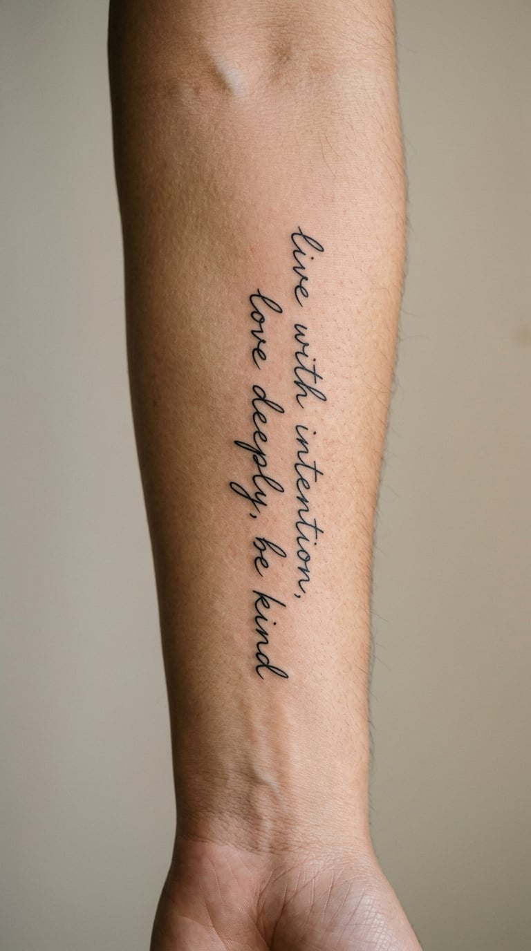 Meaningful Quote in Handwritten Script