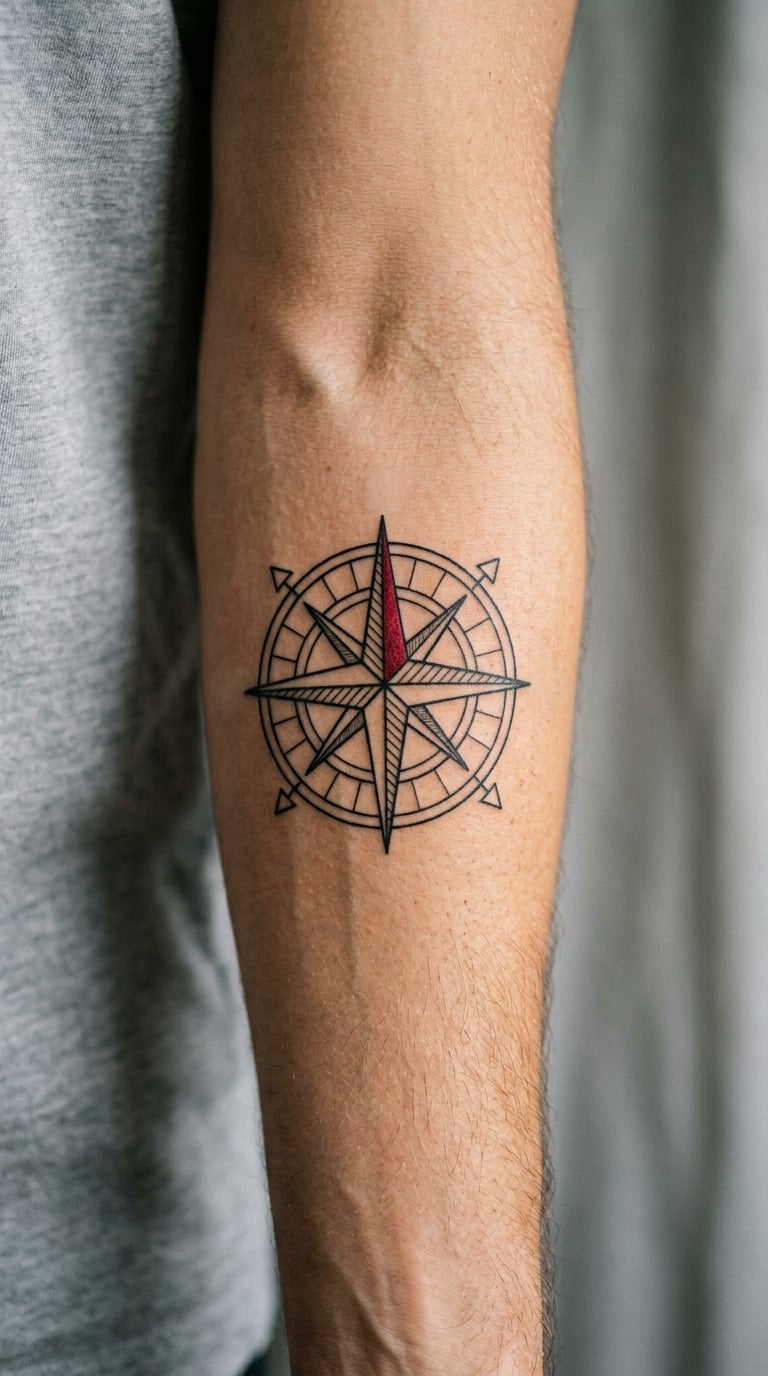 Compass Rose With a Personal Bearing