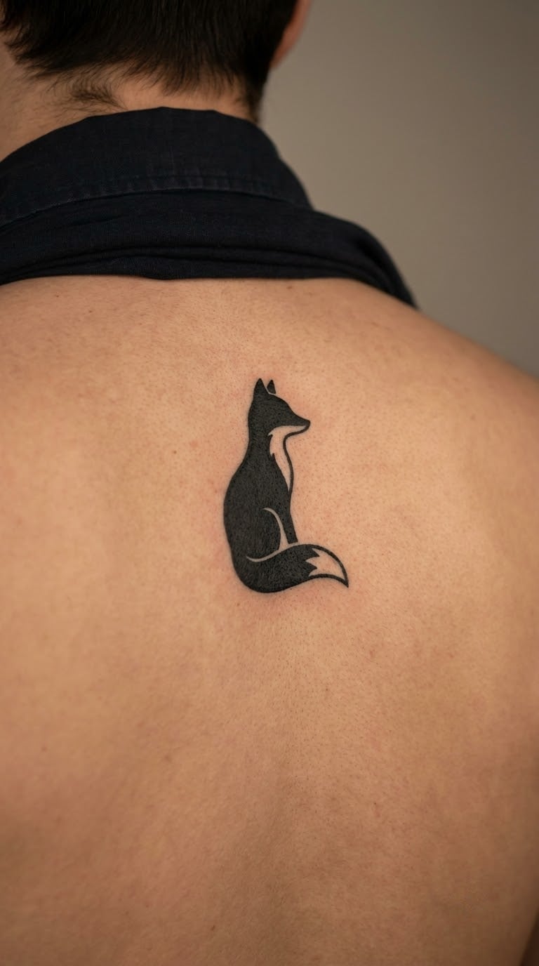 Fox Silhouette on the Spine