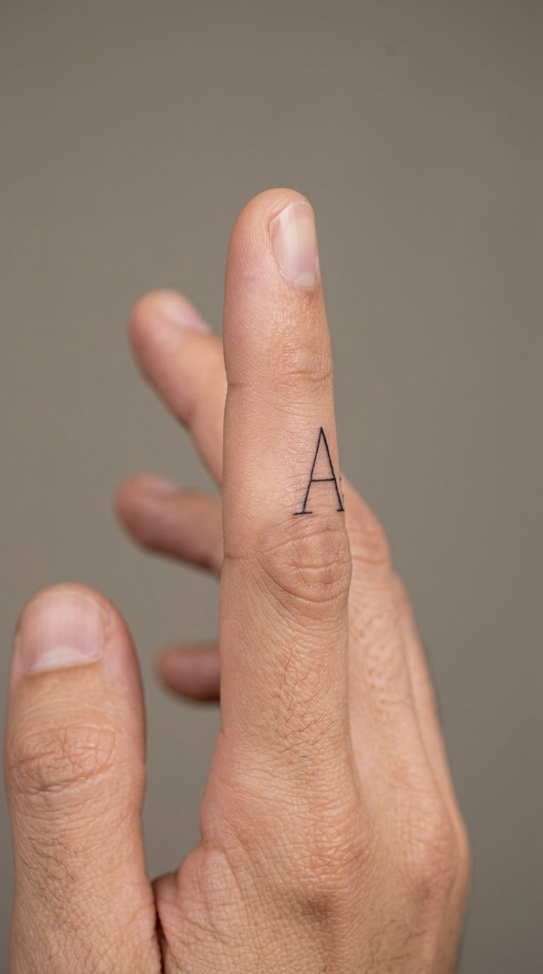 Initial with a Freckle Accent