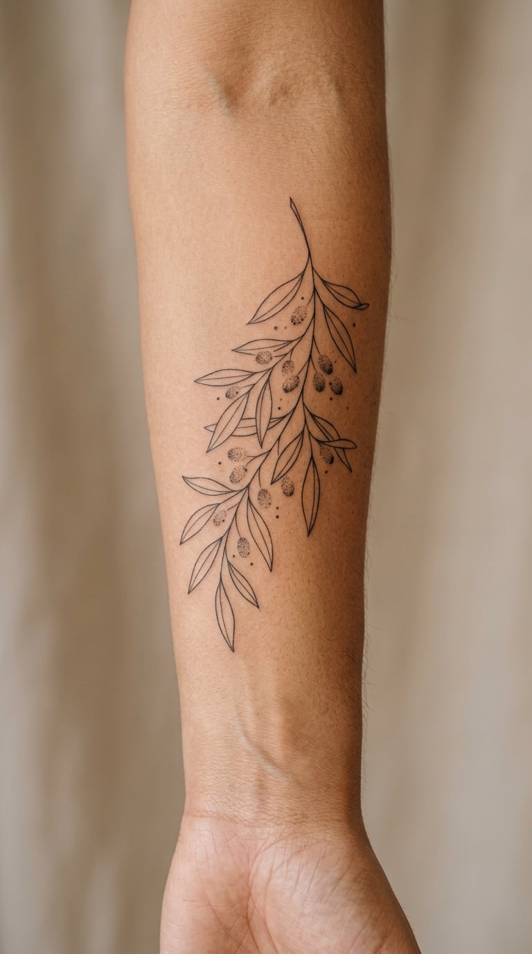 Olive Branch and Freckle Dots
