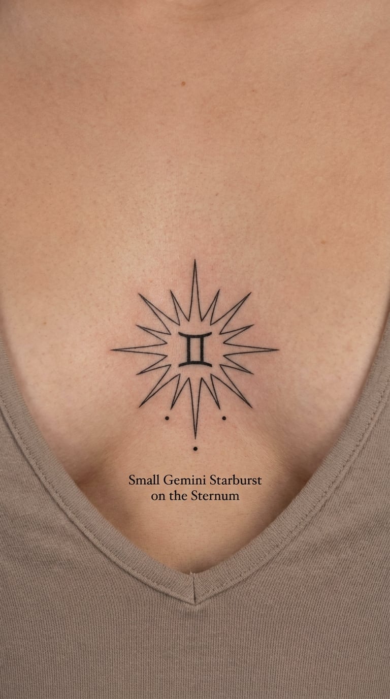 Small Gemini Starburst on the Sternum