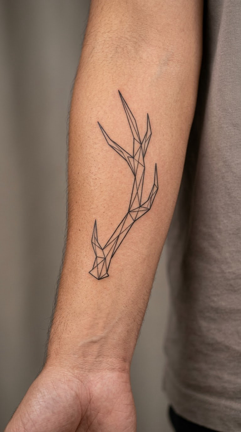Geometric Deer Antlers