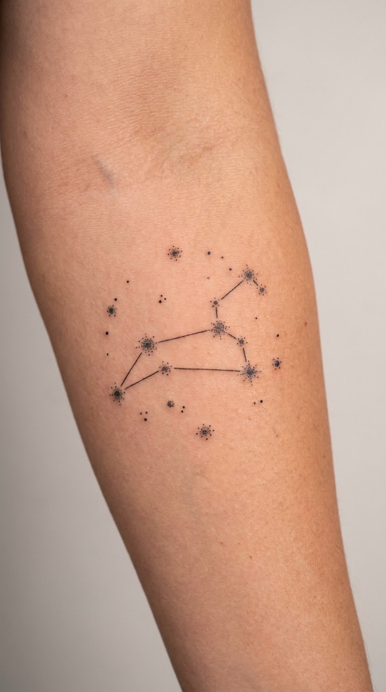 Dotwork Constellation Map