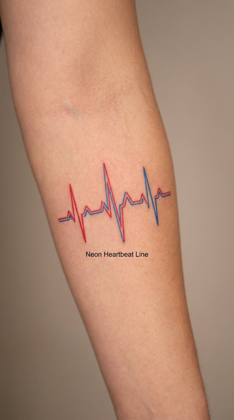 Neon Heartbeat Line