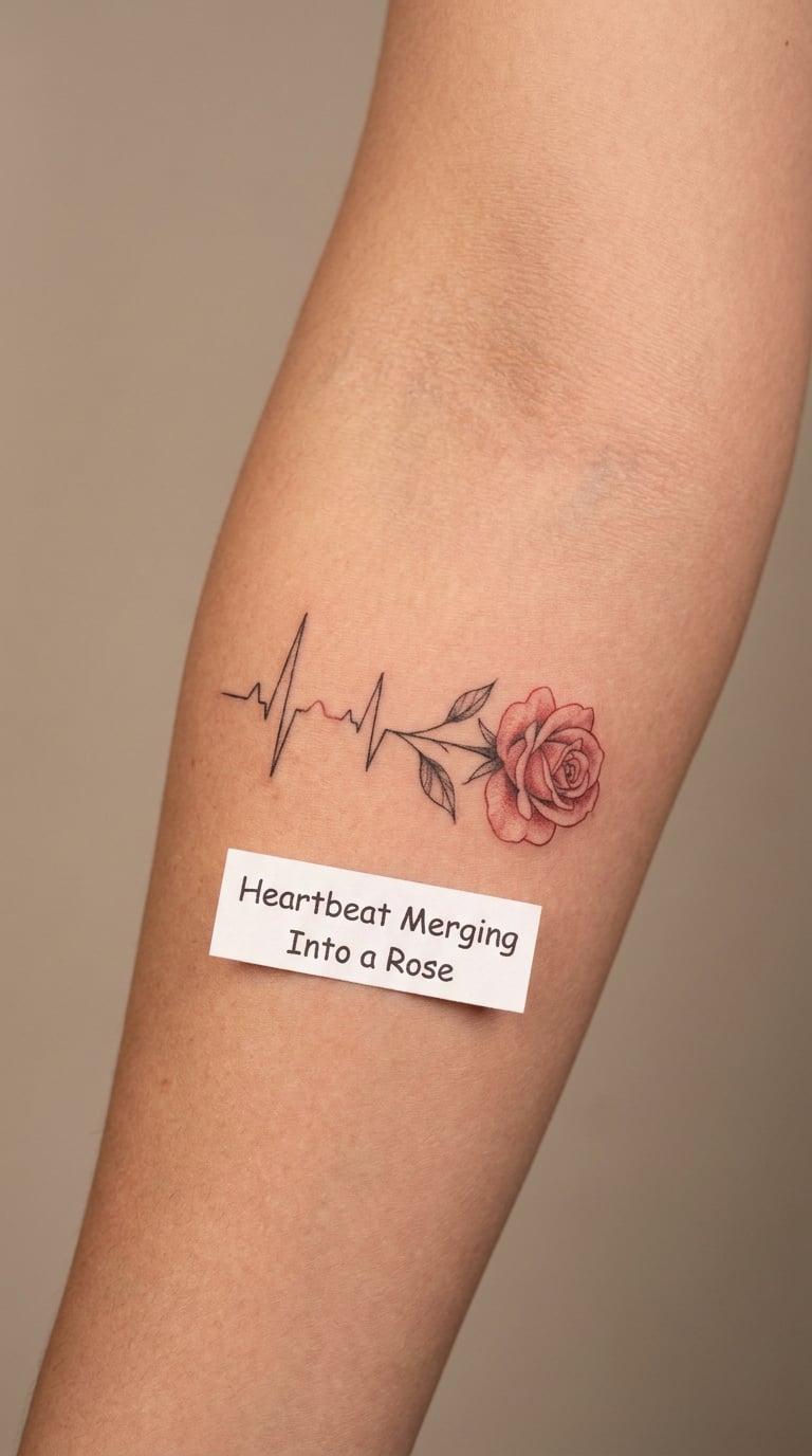 Heartbeat Merging Into a Rose