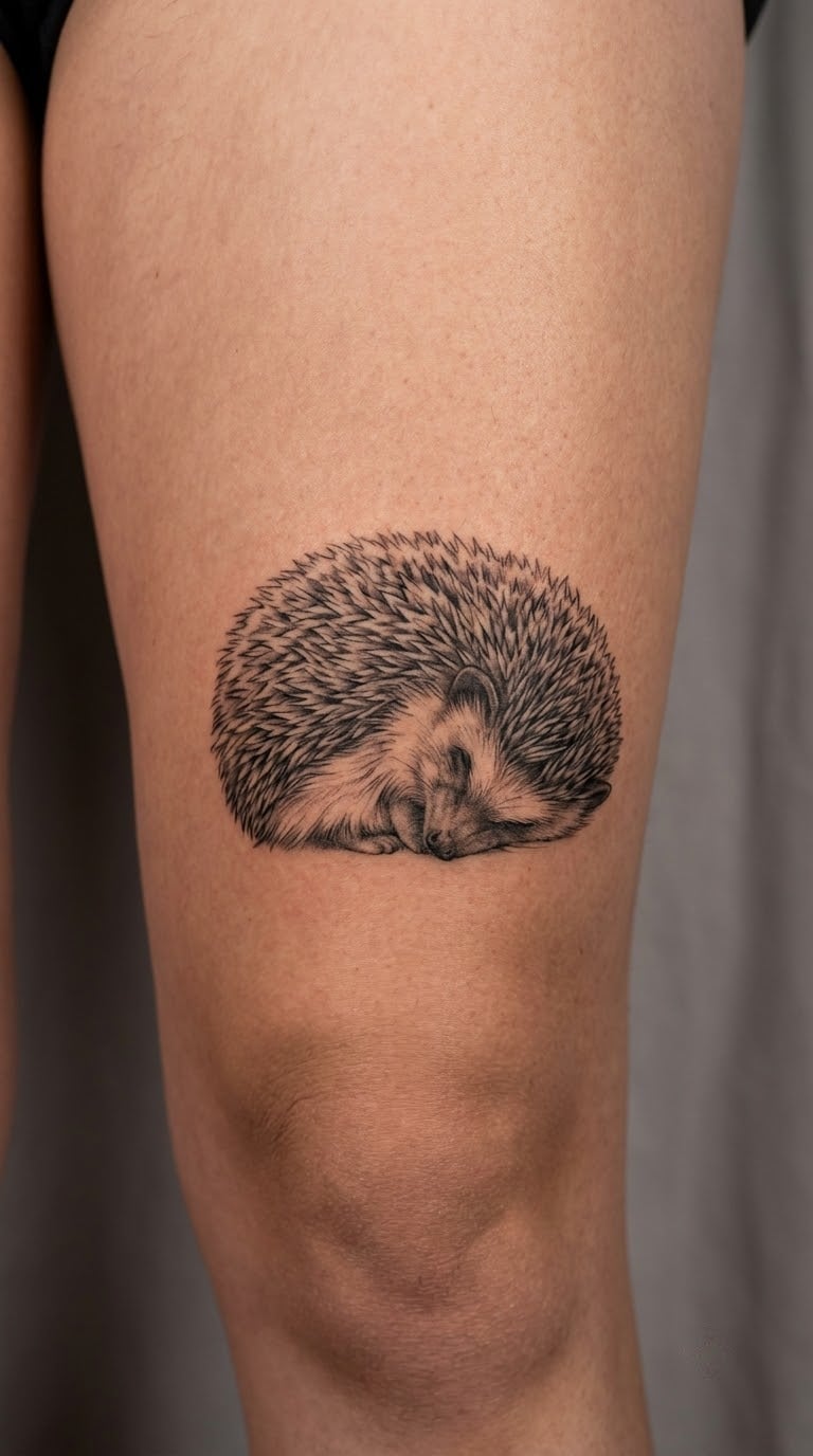 Realistic Hedgehog Portrait