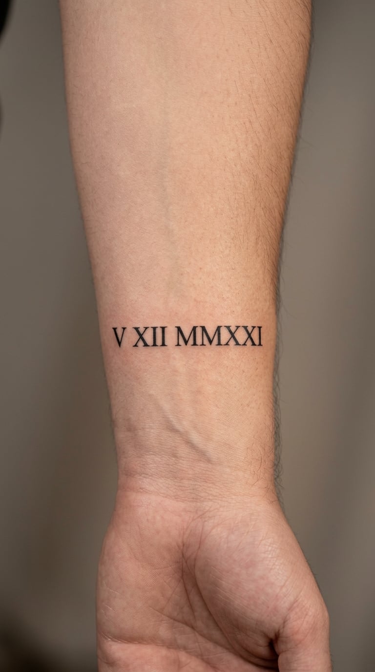 Roman Numeral Honeymoon Date
