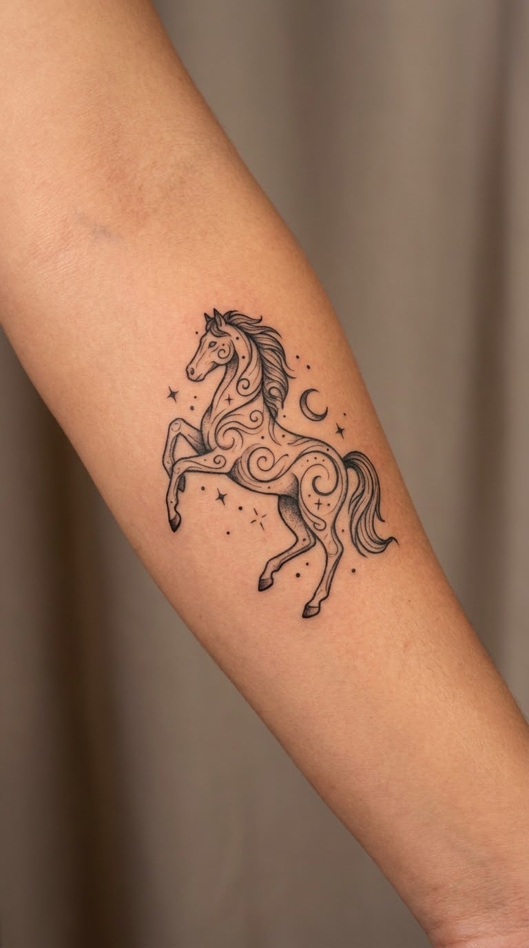 Celestial Horse on the Inner Arm