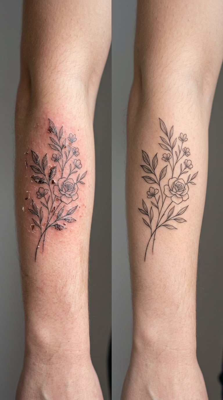 Tattoo Moisturizing and Healing Timeline by Week