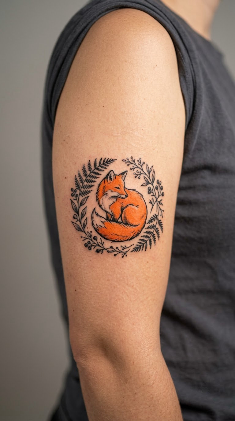 Fox Emerging from Foliage