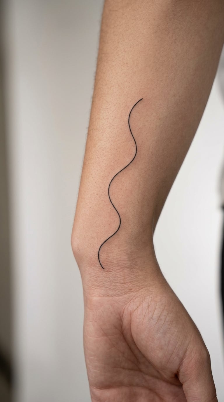 One Continuous Wave Line