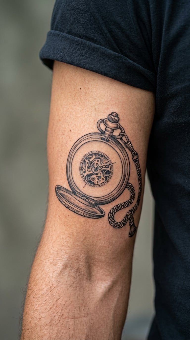 Pocket Watch Clock Face