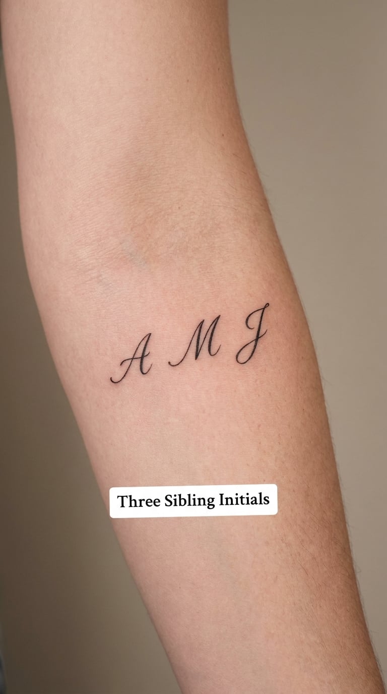 Three Sibling Initials
