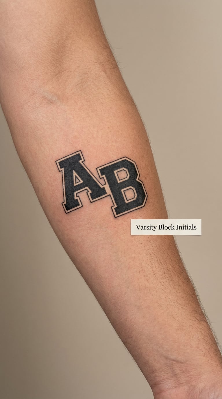 Varsity Block Initials