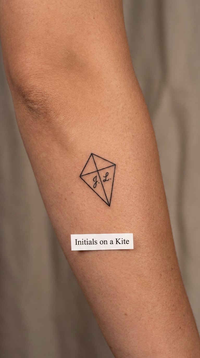 Initials on a Kite