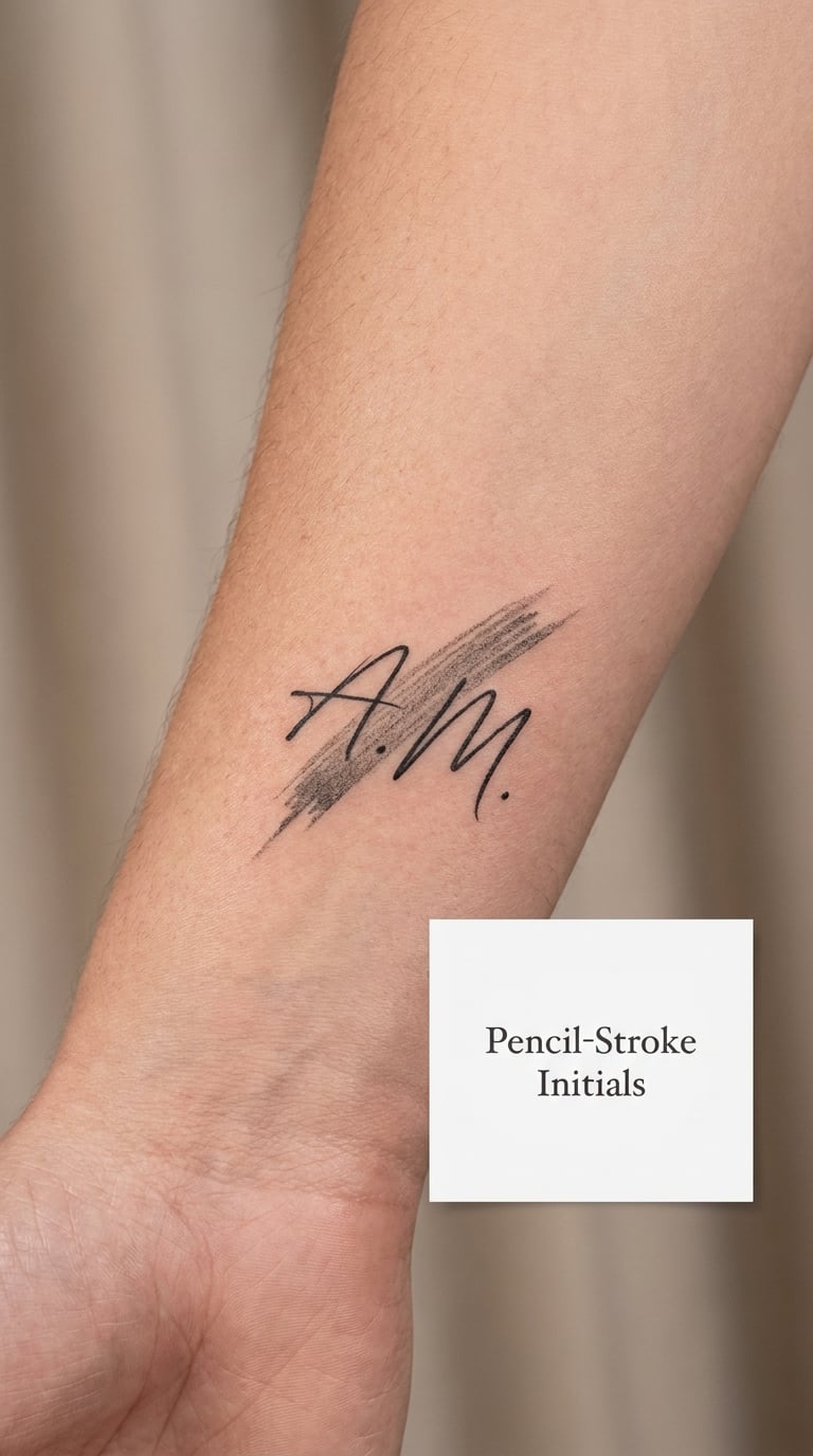 Pencil-Stroke Initials