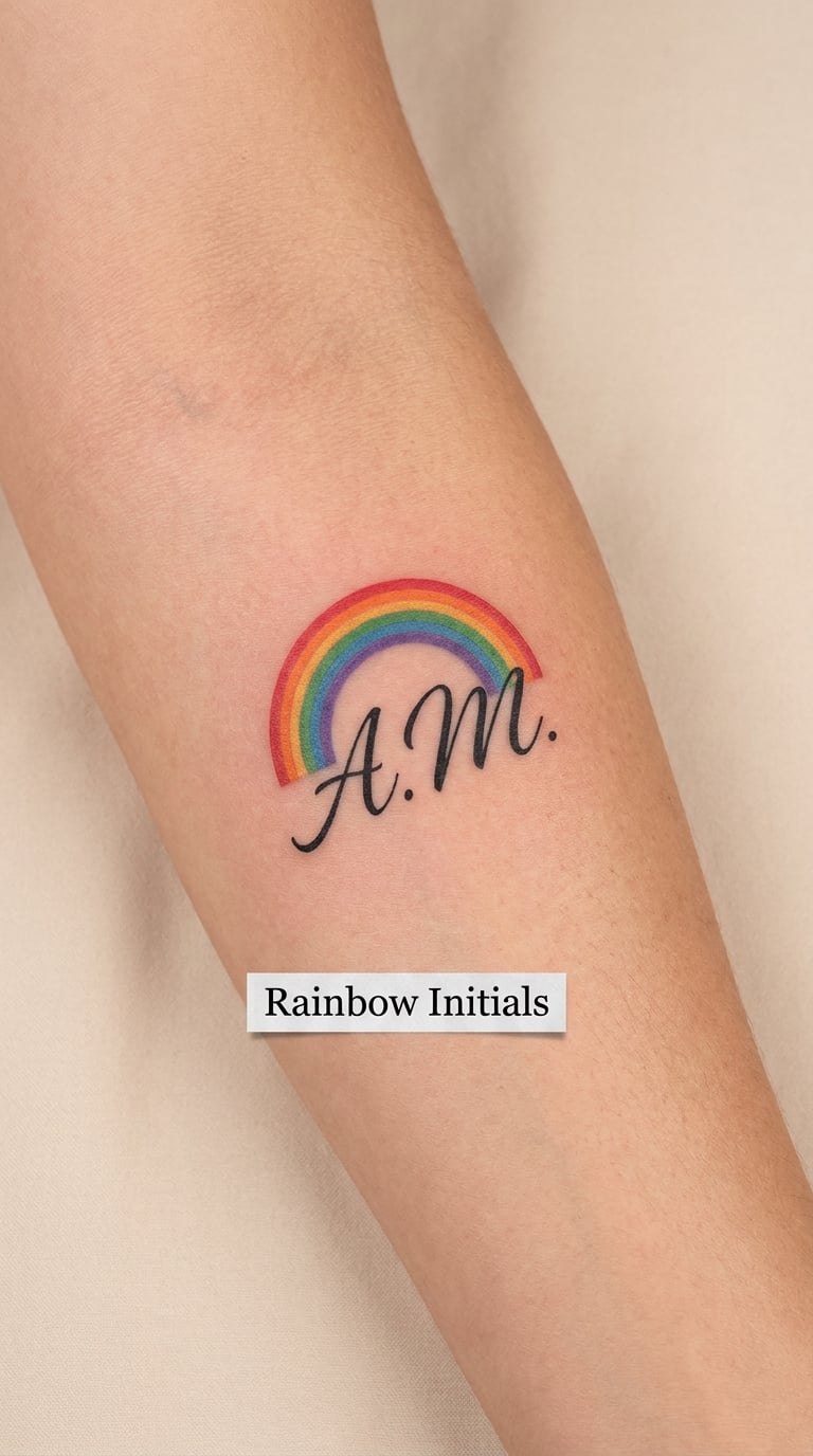 Rainbow Initials