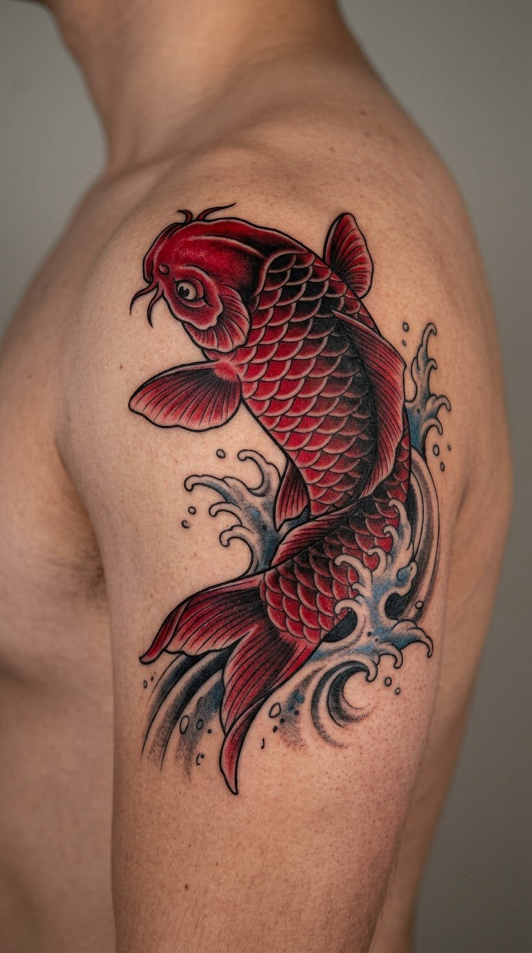 Red Koi for Love, Courage and a Stubborn Streak
