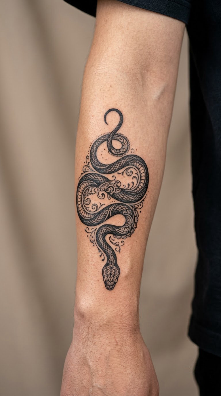 Lace Serpent Coil