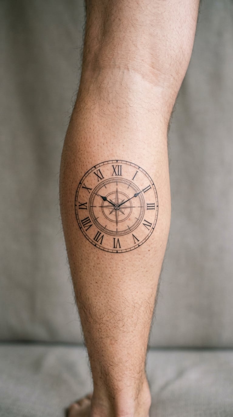 Minimalist Fine-Line Ankle Linework