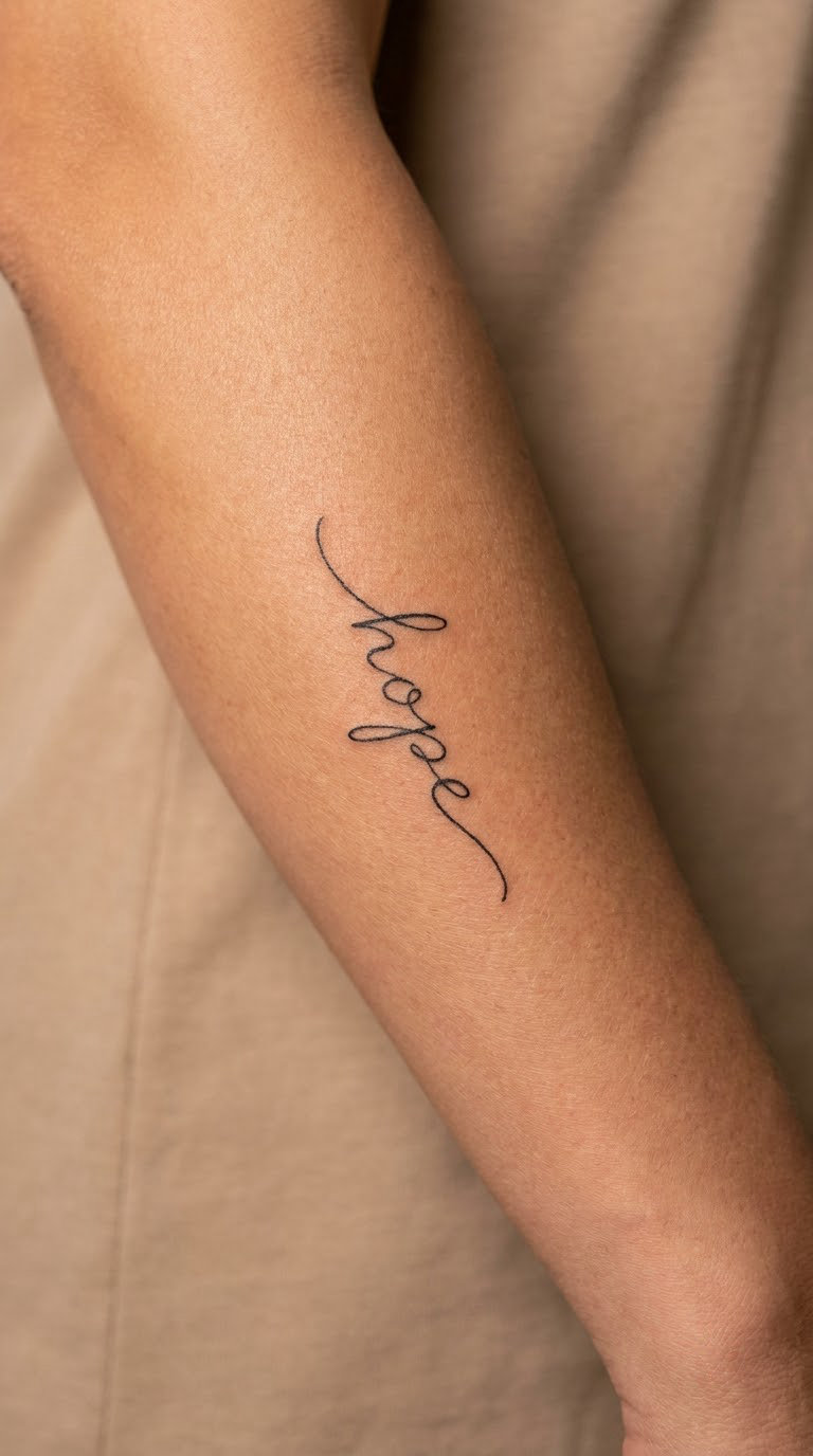 Minimal Handwritten Word